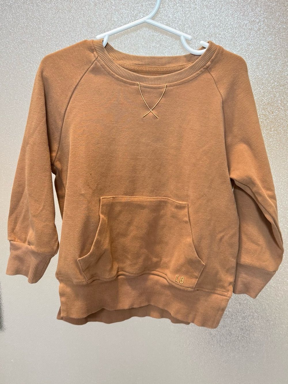 Little Bipsy Caramel Brown Boys Girls pull over 3-4T